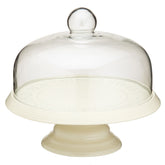 KitchenCraft Ceramic Cake Stand w/ Glass Dome 29cm